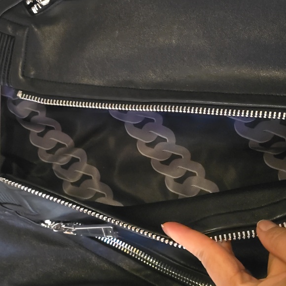 Rebecca Minkoff Dylan Oversize Women's Black Bomber Jacket - Picture 6 of 6